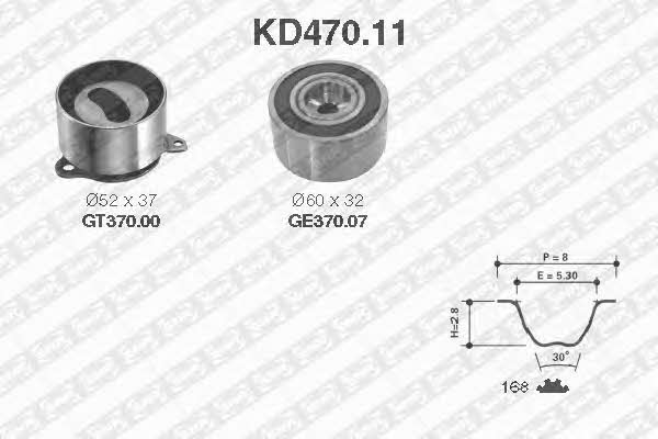 SNR KD47011 Комплект ремня ГРМ KD47011: Отличная цена - Купить в Польше на 2407.PL!