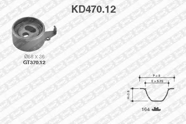SNR KD47012 Timing Belt Kit KD47012: Buy near me in Poland at 2407.PL - Good price!