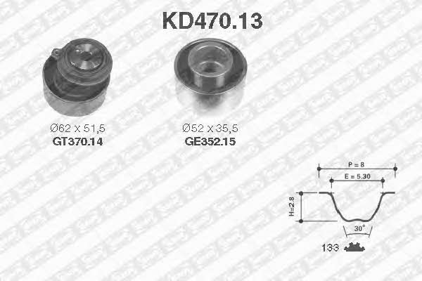 SNR KD47013 Timing Belt Kit KD47013: Buy near me in Poland at 2407.PL - Good price!