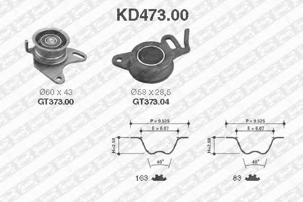 SNR KD47300 Комплект зубчастих ременів KD47300: Приваблива ціна - Купити у Польщі на 2407.PL!