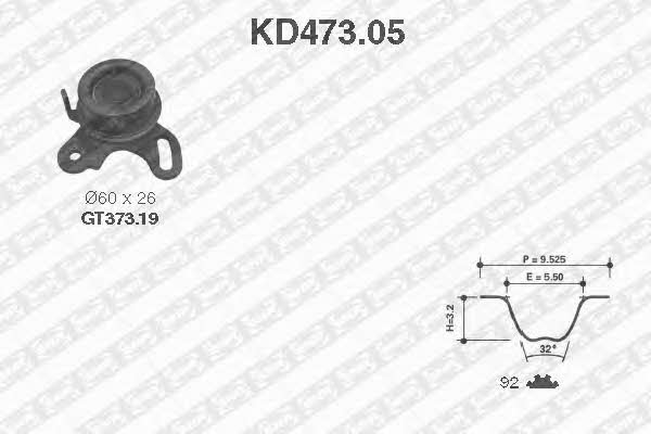SNR KD47305 Timing Belt Kit KD47305: Buy near me in Poland at 2407.PL - Good price!