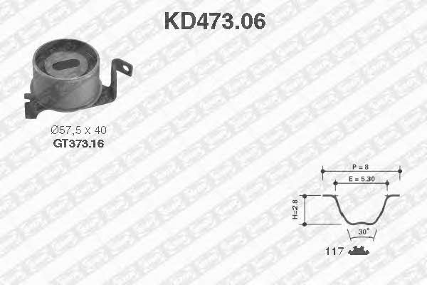SNR KD47306 Комплект зубчастих ременів KD47306: Приваблива ціна - Купити у Польщі на 2407.PL!