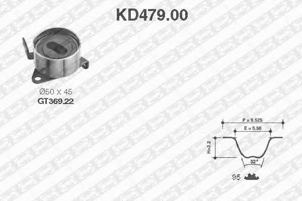 SNR KD47900 Комплект ремня ГРМ KD47900: Купить в Польше - Отличная цена на 2407.PL!