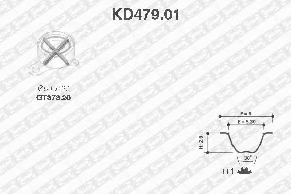 SNR KD47901 Комплект ремня ГРМ KD47901: Отличная цена - Купить в Польше на 2407.PL!