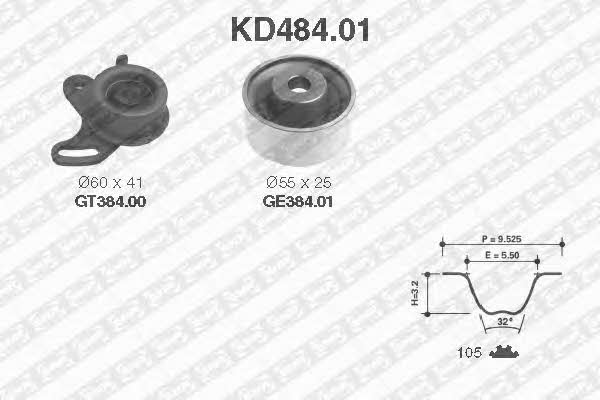 SNR KD48401 Комплект ремня ГРМ KD48401: Отличная цена - Купить в Польше на 2407.PL!