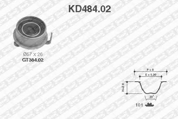 SNR KD484.02 Timing Belt Kit KD48402: Buy near me in Poland at 2407.PL - Good price!