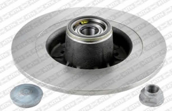 SNR KF155100U Rear brake disc, non-ventilated KF155100U: Buy near me in Poland at 2407.PL - Good price!