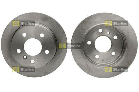 StarLine PB 1599 Rear brake disc, non-ventilated PB1599: Buy near me in Poland at 2407.PL - Good price!