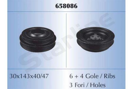 StarLine RS 658086 Шків колінчатого валу RS658086: Купити у Польщі - Добра ціна на 2407.PL!