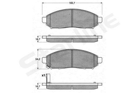 StarLine BD S199 Disc brake pad set BDS199: Buy near me at 2407.PL in Poland at an Affordable price!