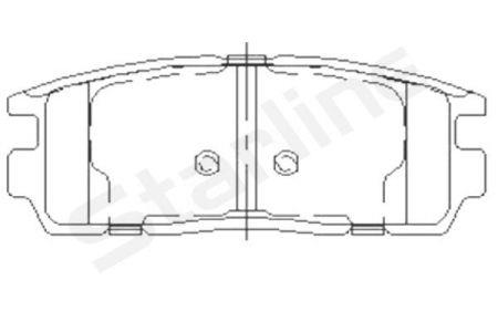 StarLine BD S851P Brake Pad Set, disc brake BDS851P: Buy near me at 2407.PL in Poland at an Affordable price!