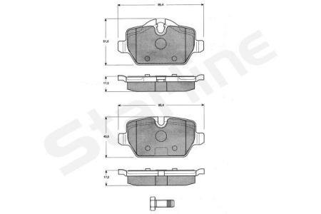 StarLine BD S835P Brake Pad Set, disc brake BDS835P: Buy near me in Poland at 2407.PL - Good price!