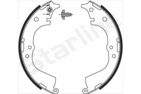 StarLine BC 07225 Колодки гальмівні барабанні, комплект BC07225: Купити у Польщі - Добра ціна на 2407.PL!