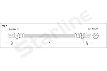 StarLine HA AC.1214 Bremsschlauch HAAC1214: Bestellen Sie in Polen zu einem guten Preis bei 2407.PL!