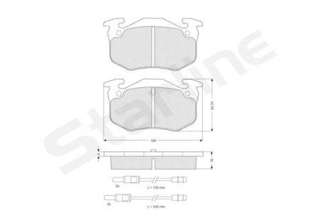 StarLine BD S049 Brake Pad Set, disc brake BDS049: Buy near me in Poland at 2407.PL - Good price!