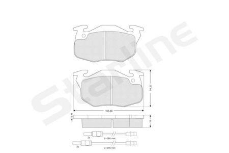 StarLine BD S046 Brake Pad Set, disc brake BDS046: Buy near me at 2407.PL in Poland at an Affordable price!