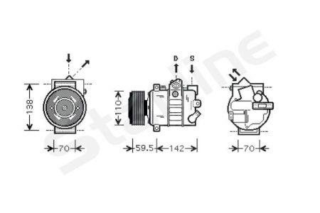 StarLine DK STK0287 Компрессор кондиционера DKSTK0287: Купить в Польше - Отличная цена на 2407.PL!