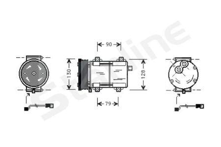 StarLine DK STK0114 Compressor, air conditioning DKSTK0114: Buy near me at 2407.PL in Poland at an Affordable price!