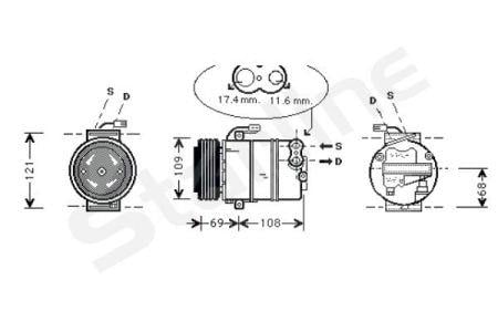 StarLine DK STK0213 Compressor, air conditioning DKSTK0213: Buy near me at 2407.PL in Poland at an Affordable price!