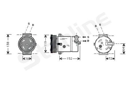 StarLine DK STK0208 Kompressor klimaanlage DKSTK0208: Bestellen Sie in Polen zu einem guten Preis bei 2407.PL!