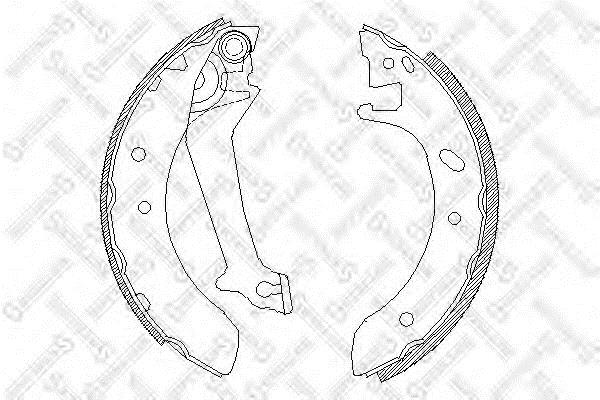 Stellox 523 100-SX Brake shoe set 523100SX: Buy near me at 2407.PL in Poland at an Affordable price!