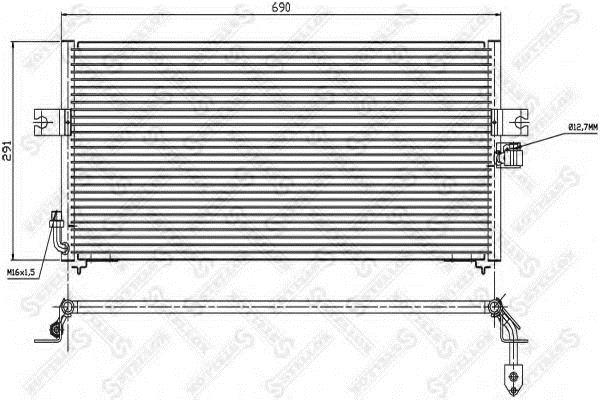 Stellox 10-45327-SX Радиатор кондиционера (Конденсатор) 1045327SX: Отличная цена - Купить в Польше на 2407.PL!