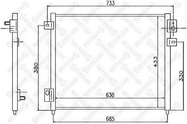 Stellox 10-45438-SX Радіатор кондиціонера (Конденсатор) 1045438SX: Приваблива ціна - Купити у Польщі на 2407.PL!