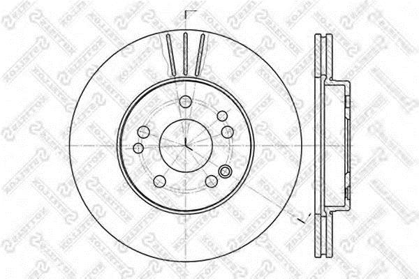 Stellox 6020-3308V-SX Wentylowana przednia tarcza hamulcowa 60203308VSX: Dobra cena w Polsce na 2407.PL - Kup Teraz!