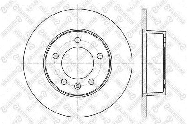 Stellox 6020-3643-SX Bremsscheibe hinten, unbelüftet 60203643SX: Kaufen Sie zu einem guten Preis in Polen bei 2407.PL!