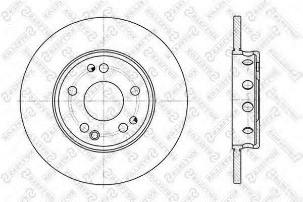 Stellox 6020-3606-SX Unventilated front brake disc 60203606SX: Buy near me in Poland at 2407.PL - Good price!