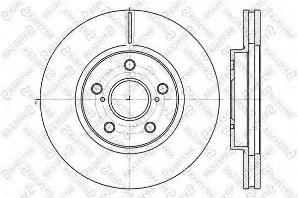 Stellox 6020-4592V-SX Front brake disc ventilated 60204592VSX: Buy near me in Poland at 2407.PL - Good price!