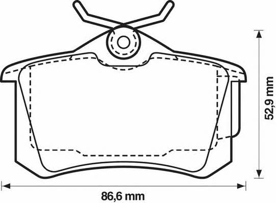 Stop 573005S Brake Pad Set, disc brake 573005S: Buy near me in Poland at 2407.PL - Good price!