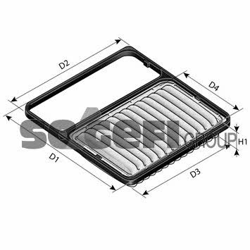 Tecnocar A2443 Filtr powietrza A2443: Dobra cena w Polsce na 2407.PL - Kup Teraz!