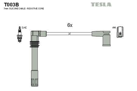 Tesla T003B Ignition cable kit T003B: Buy near me in Poland at 2407.PL - Good price!