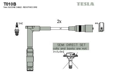 Tesla T010B Дроти високовольтні, комплект T010B: Приваблива ціна - Купити у Польщі на 2407.PL!