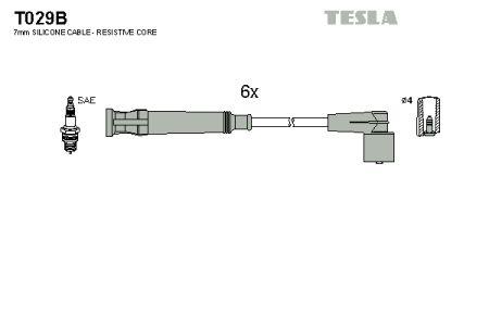 Tesla T029B Zündkabel kit T029B: Kaufen Sie zu einem guten Preis in Polen bei 2407.PL!