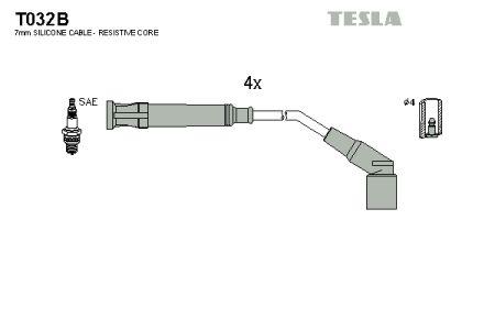 Tesla T032B Ignition cable kit T032B: Buy near me in Poland at 2407.PL - Good price!