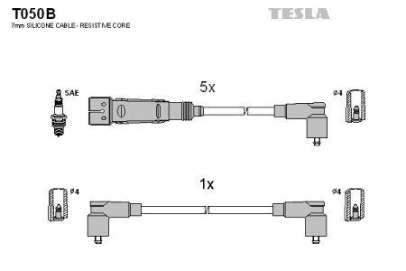 Tesla T050B Przewody wysokiego napięcia, komplet T050B: Dobra cena w Polsce na 2407.PL - Kup Teraz!