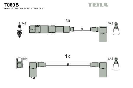 Tesla T069B Przewody wysokiego napięcia, komplet T069B: Dobra cena w Polsce na 2407.PL - Kup Teraz!