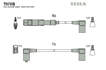 Tesla T070B Провода высоковольтные, комплект T070B: Отличная цена - Купить в Польше на 2407.PL!