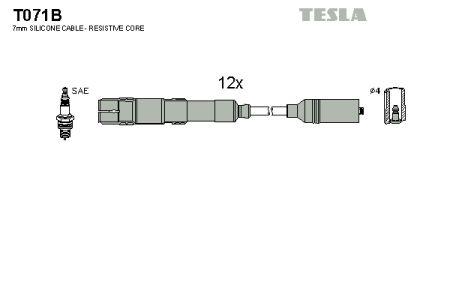 Tesla T071B Провода высоковольтные, комплект T071B: Отличная цена - Купить в Польше на 2407.PL!
