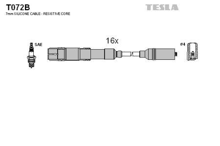 Tesla T072B Ignition cable kit T072B: Buy near me in Poland at 2407.PL - Good price!