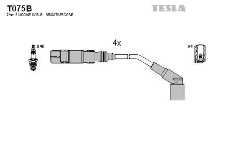 Tesla T075B Przewody wysokiego napięcia, komplet T075B: Dobra cena w Polsce na 2407.PL - Kup Teraz!