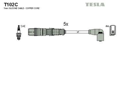 Tesla T102C Дроти високовольтні, комплект T102C: Приваблива ціна - Купити у Польщі на 2407.PL!