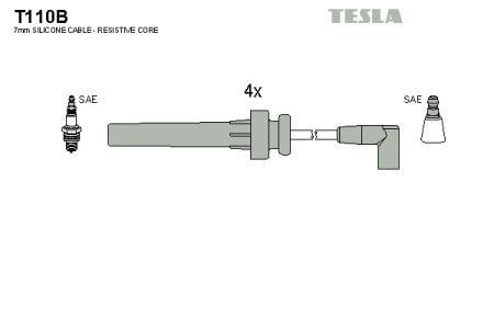 Tesla T110B Провода высоковольтные, комплект T110B: Отличная цена - Купить в Польше на 2407.PL!