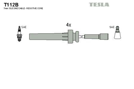Tesla T112B Провода высоковольтные, комплект T112B: Отличная цена - Купить в Польше на 2407.PL!