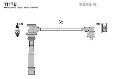 Tesla T117B Zündkabel kit T117B: Kaufen Sie zu einem guten Preis in Polen bei 2407.PL!