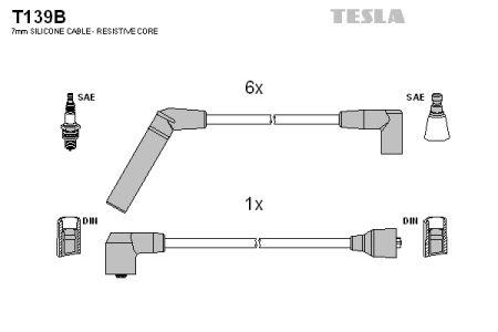 Tesla T139B Ignition cable kit T139B: Buy near me in Poland at 2407.PL - Good price!