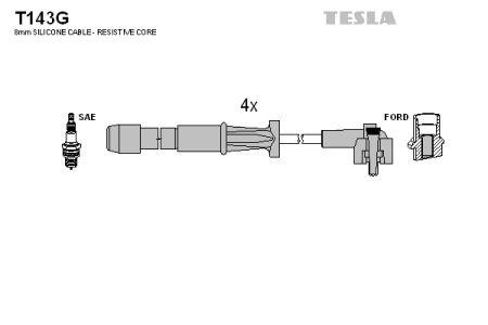 Tesla T143G Провода высоковольтные, комплект T143G: Отличная цена - Купить в Польше на 2407.PL!
