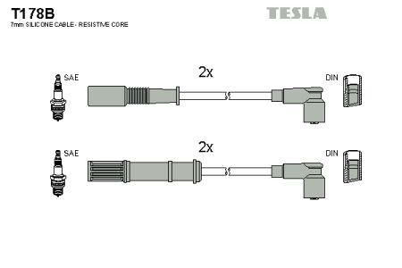 Tesla T178B Ignition cable kit T178B: Buy near me in Poland at 2407.PL - Good price!